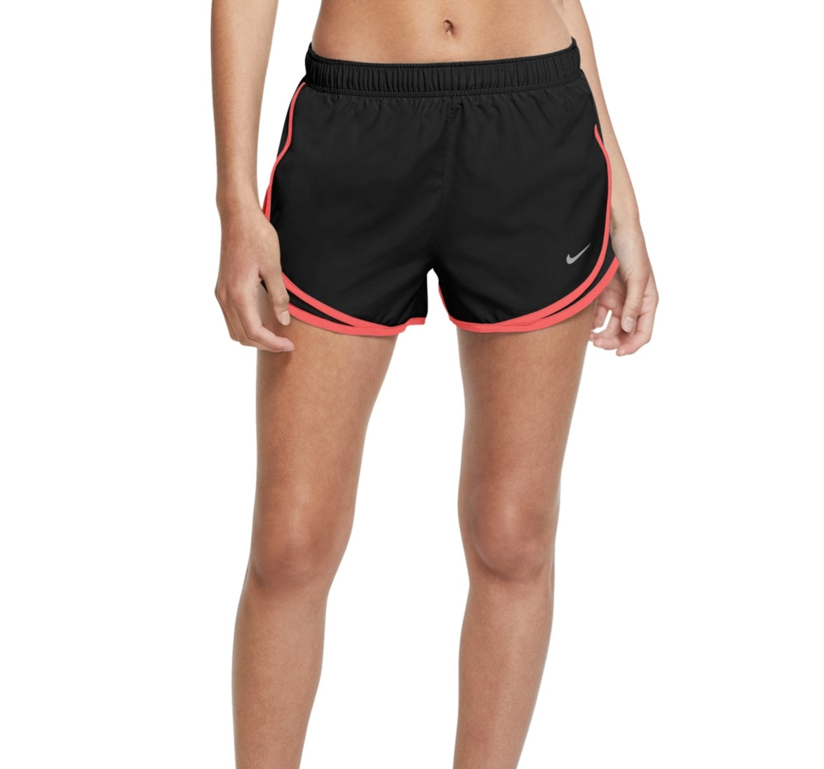 Nike Women's Dri Fit Solid Tempo Running Shorts Black Size X-Small