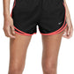 Nike Women's Dri Fit Solid Tempo Running Shorts Black Size Large