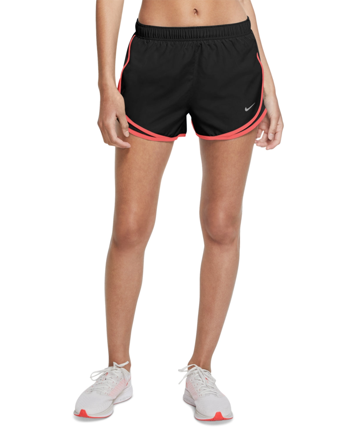 Nike Women's Dri Fit Solid Tempo Running Shorts Black Size Large