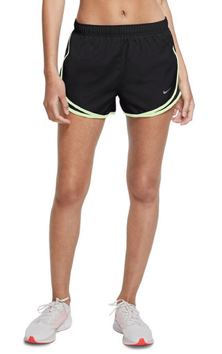 Nike Women's Dri Fit Solid Tempo Running Shorts Black Size Large