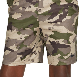 Nike Men's Dri Fit Camo Training Shorts Brown Size X-Large