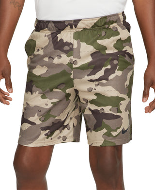 Nike Men's Dri Fit Camo Training Shorts Brown Size X-Large