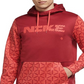 Nike Men'sTherma FIT Printed Training Hoodie Red Size Large