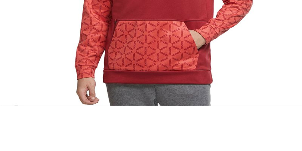 Nike Men'sTherma FIT Printed Training Hoodie Red Size Large