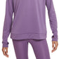 Nike Women's Swoosh Run Dri Fit Half Zip Top Purple Size X-Small