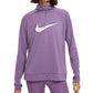 Nike Women's Swoosh Run Dri Fit Half Zip Top Purple Size X-Small