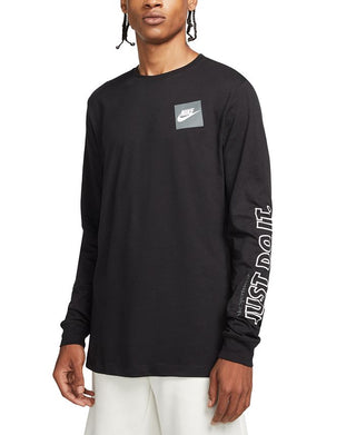 Nike Men's Just Do It Long Sleeve T-Shirt Black Size Large