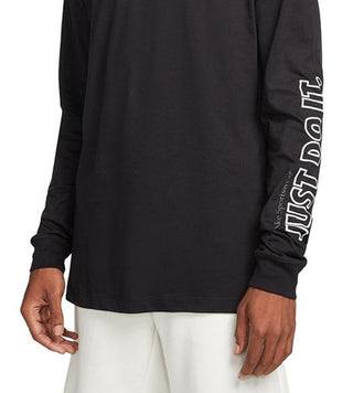 Nike Men's Just Do It Long Sleeve T-Shirt Black Size Large