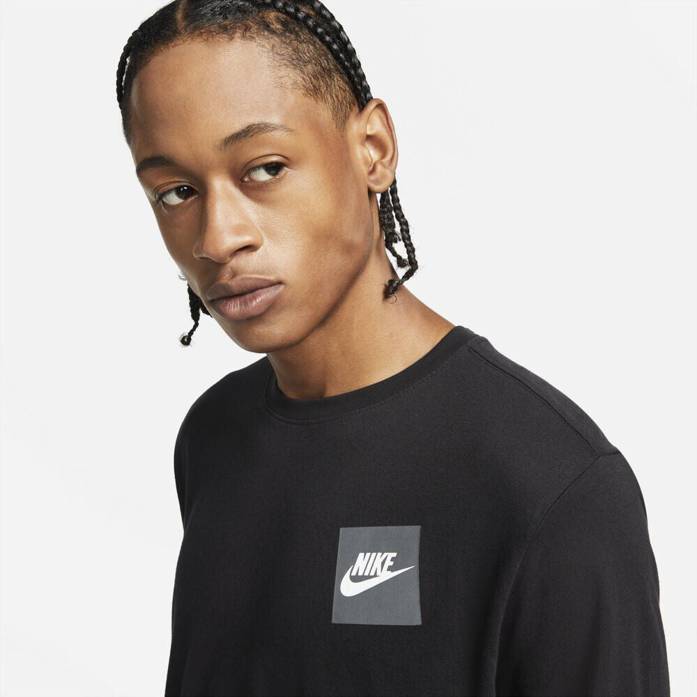 Nike Men's Just Do It Long-Sleeve T-Shirt Black Size X-Large