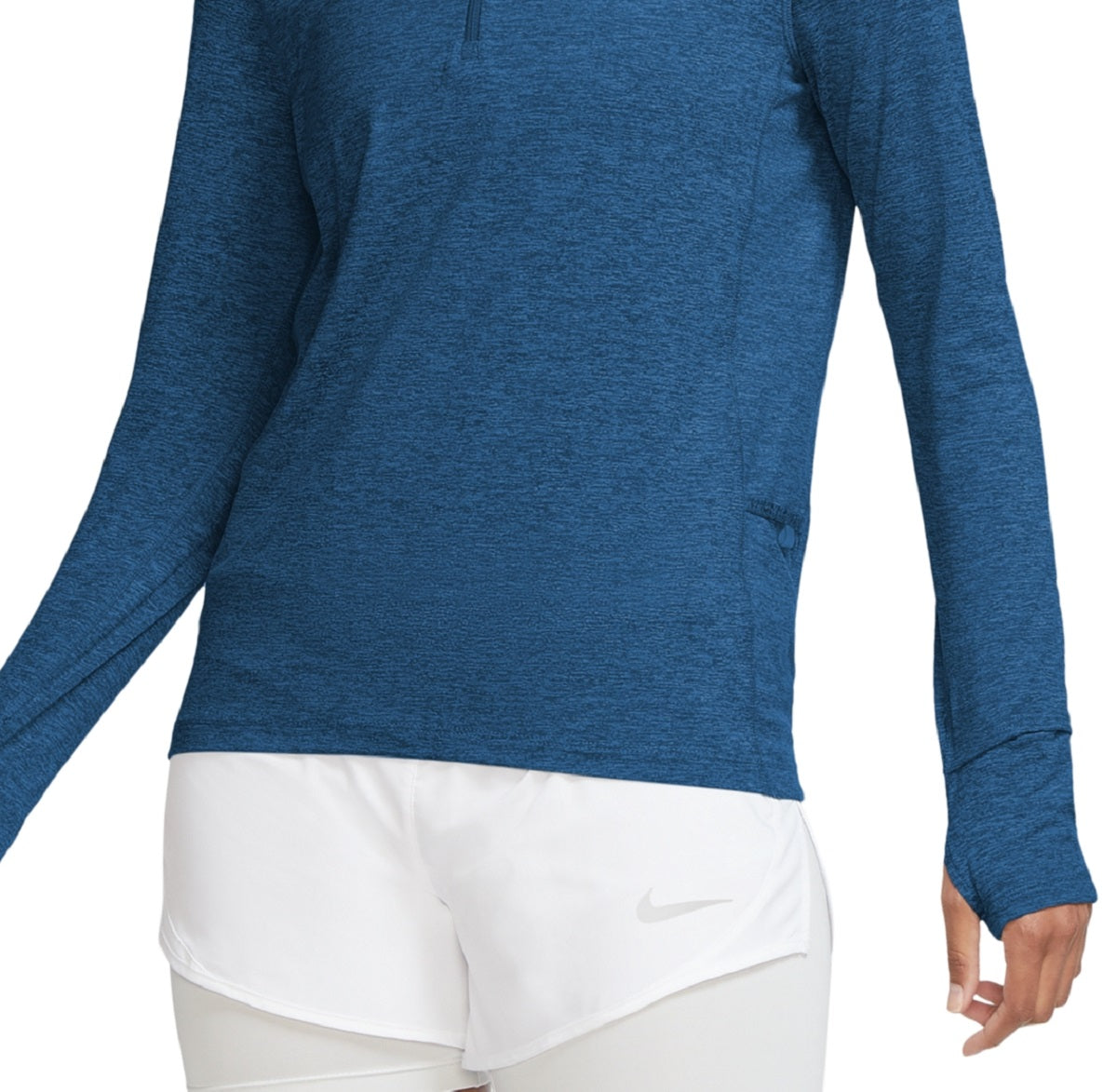 Nike Women's Element Dri Fit Half Zip Running Top Blue Size Small