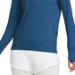 Nike Women's Element Dri Fit Half Zip Running Top Blue Size X-Large