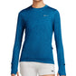 Nike Women's Element Dri Fit T-Shirt Blue Size Large