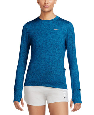 Nike Women's Element Dri Fit T-Shirt Blue Size Large