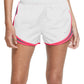 Nike Women's Dri Fit Solid Tempo Running Shorts White Size Large