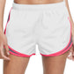 Nike Women's Dri Fit Solid Tempo Running Shorts White Size Large