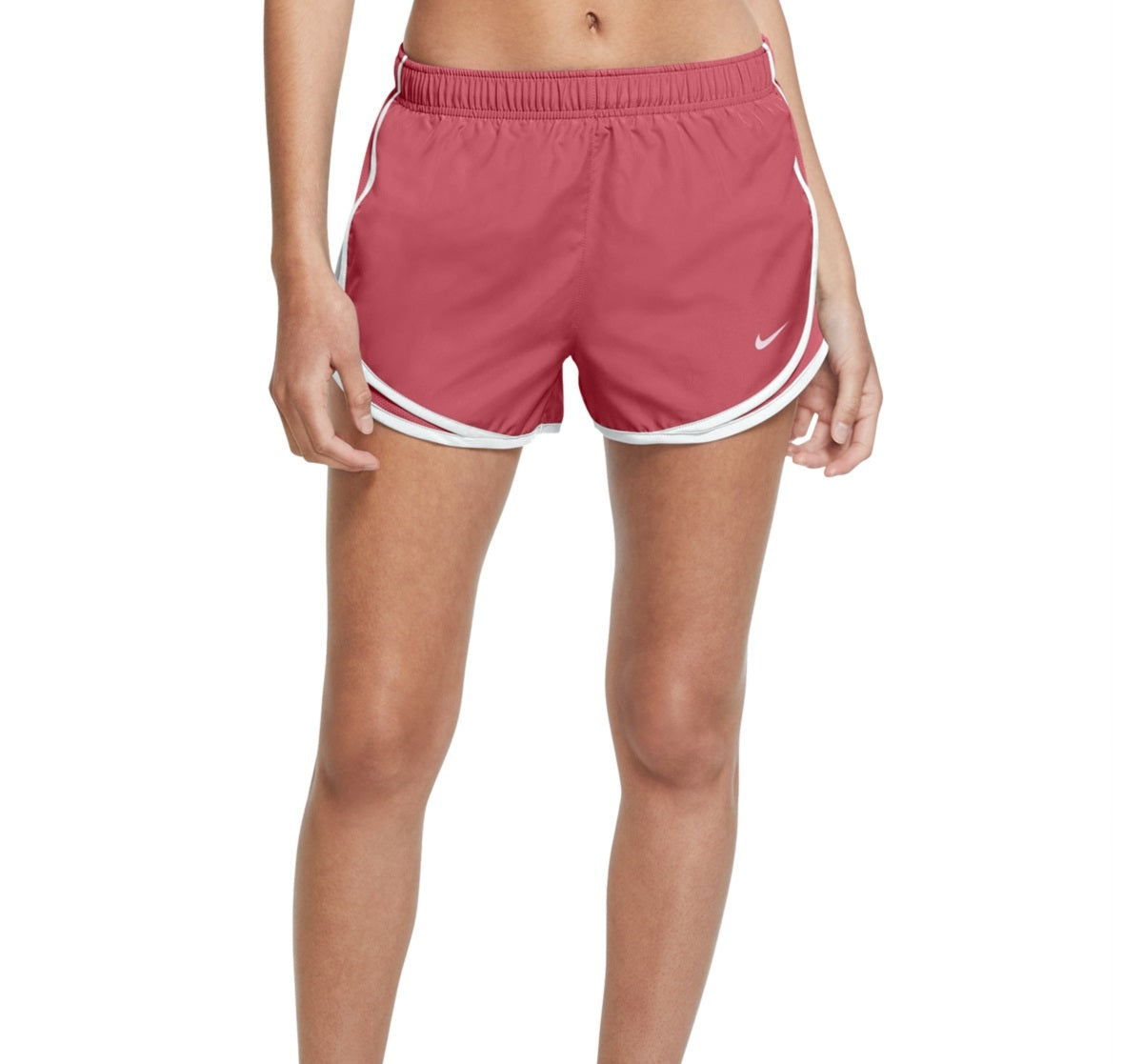Nike Women's Dri Fit Solid Tempo Running Shorts Red Size X-Small