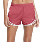 Nike Women's Dri Fit Solid Tempo Running Shorts Pink Size Medium