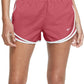 Nike Women's Dri Fit Solid Tempo Running Shorts Pink Size Medium