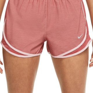 Nike Women's Dri Fit Solid Tempo Running Shorts Pink Size Large