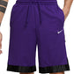 Nike Men's Dri FIT Elite Stripe Basketball Shorts Purple Size Large