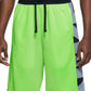 Nike Men's Dri Fit Logo Basketball Shorts Green Size Small