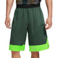 Nike Men's Dri FIT 10 Durasheen Basketball Workout Shorts Green Size Medium