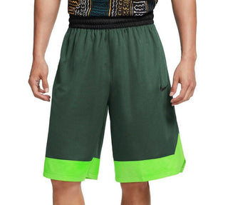 Nike Men's Dri FIT 10 Durasheen Basketball Workout Shorts Green Size Medium