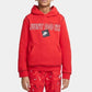 Nike Big Boy's Sportswear Jdi Pullover Hoodie Red Size XL