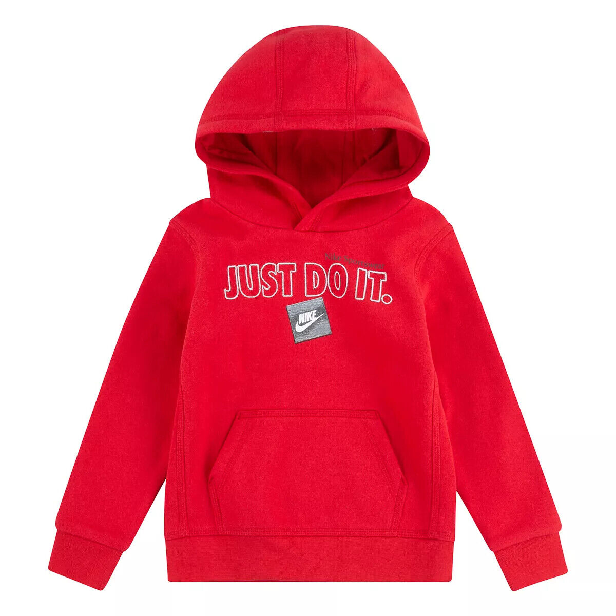 Nike Big Boy's Sportswear Jdi Pullover Hoodie Red Size XL