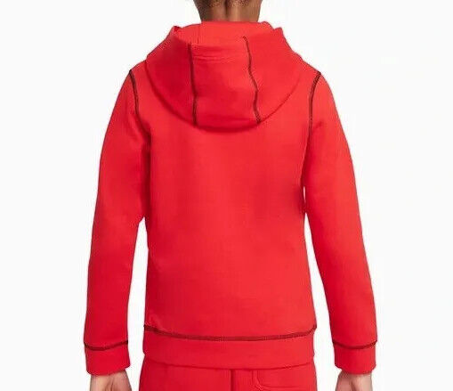 Nike Big Boy's Sportswear Jdi Pullover Hoodie Red Size XL