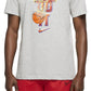 Nike Men's Just Do It Hoop T-Shirt Gray Size Small
