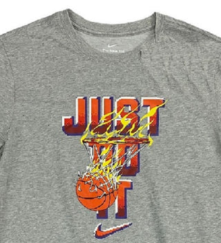 Nike Men's Just Do It Hoop T-Shirt Gray Size XX-Large