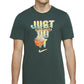 Nike Men's Just Do It Hoop T-Shirt Green Size Medium