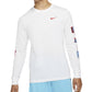 Nike Men's Basketball Long Sleeve Graphic Tee White Size Small