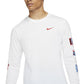 Nike Men's Basketball Long Sleeve Graphic Tee White Size Small