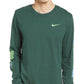 Nike Men's Basketball Graphic Long Sleeve Shirt Green Size XX-Large