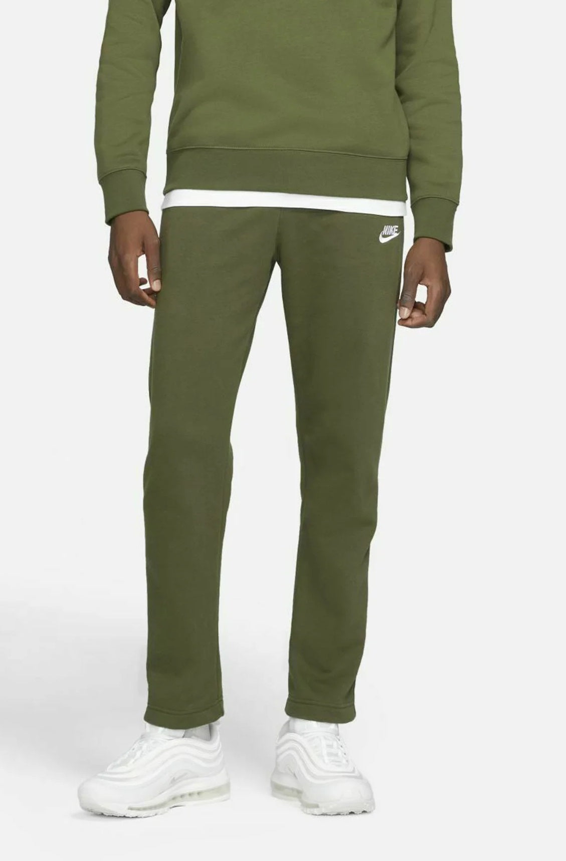 Nike Men's Sportswear Club Fleece Pants Green Size Small