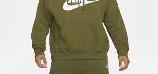 Nike Men's Sportswear Club Logo Pullover Hoodie Blue Size Small