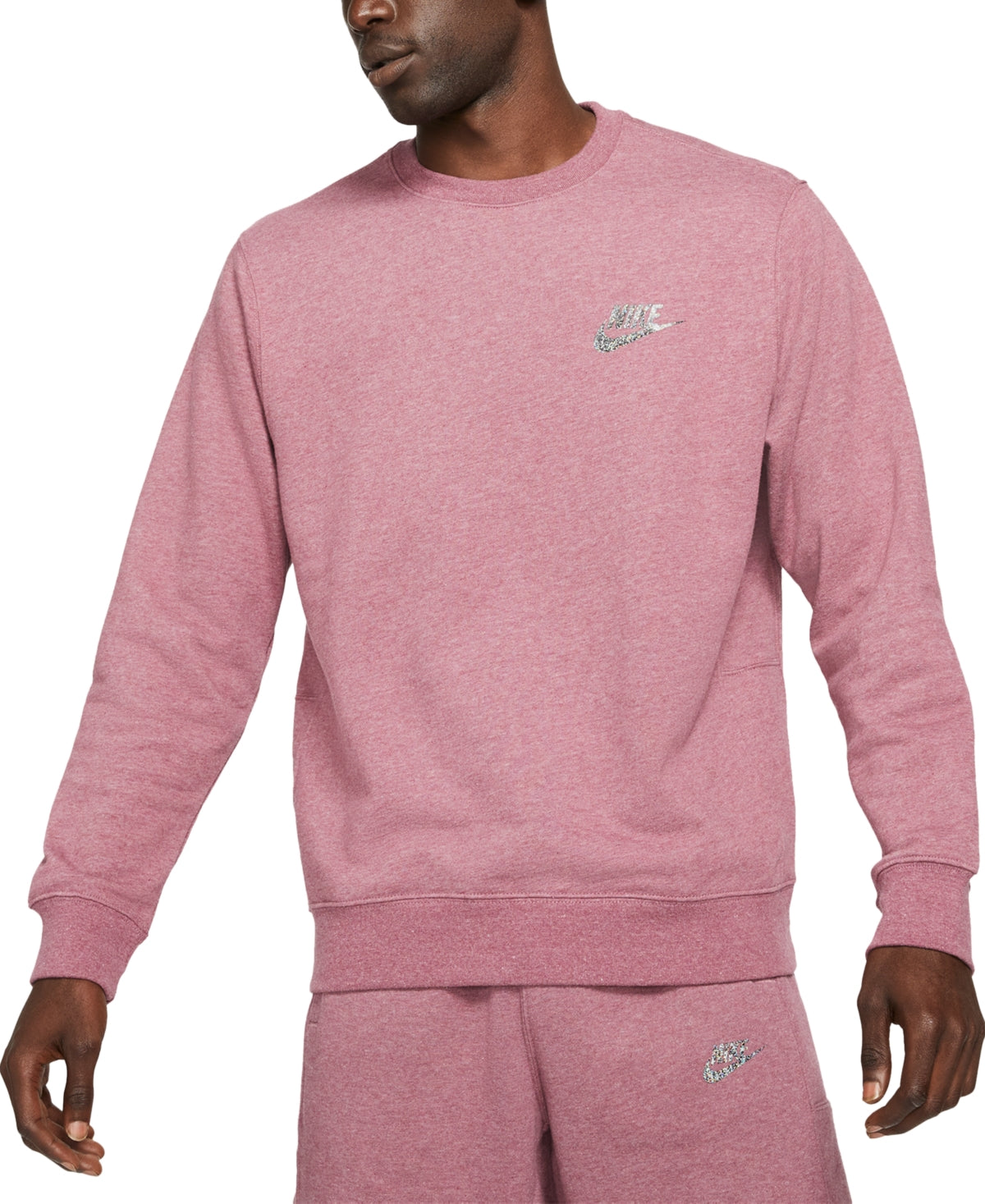 Nike Men's Sportswear Sport Essentials Crewneck Sweatshirt Purple Size M