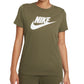 Nike Women's Sportswear Cotton Logo T Shirt Green Size Large
