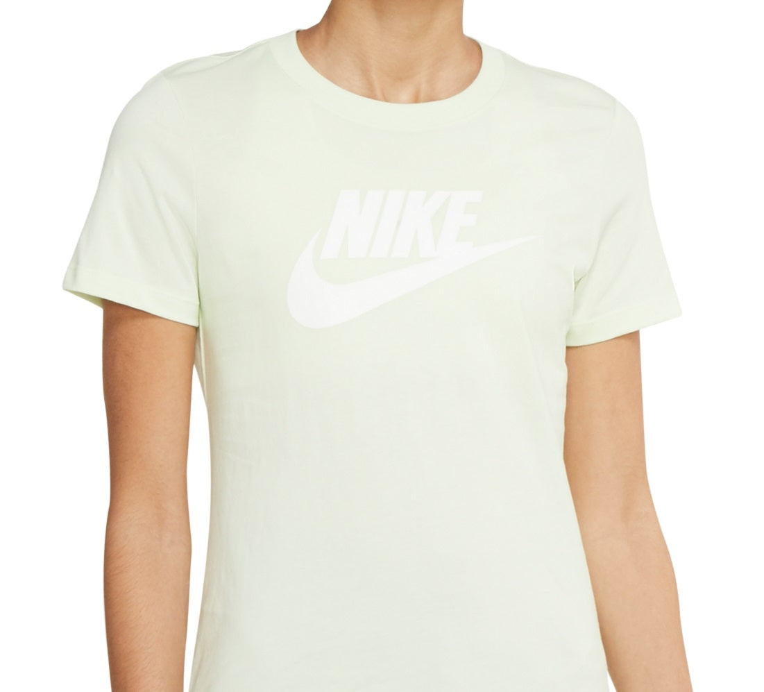 Nike Women's Sportswear Cotton Logo T-Shirt Green Size Medium