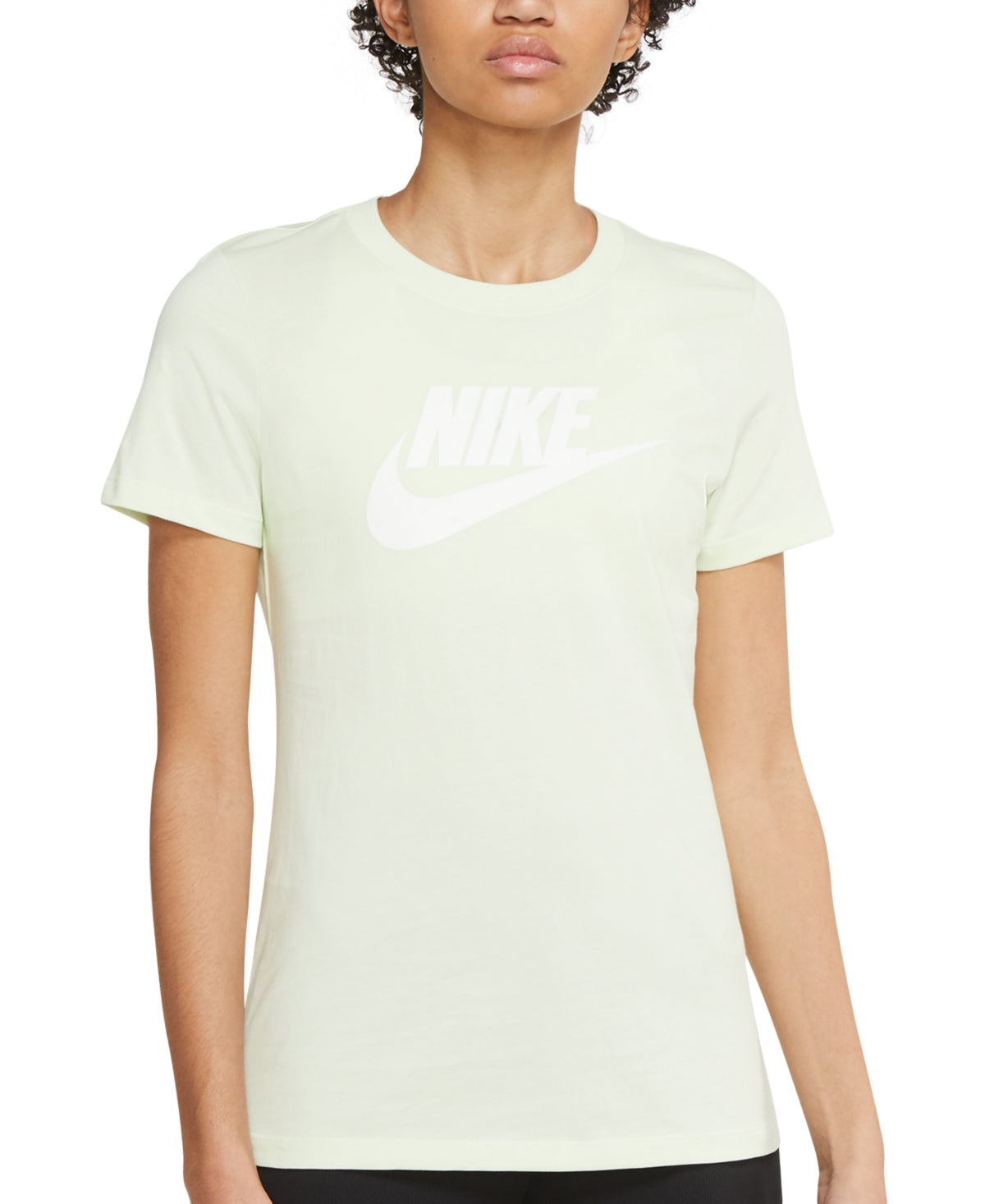 Nike Women's Sportswear Cotton Logo T-Shirt Green Size X-Large