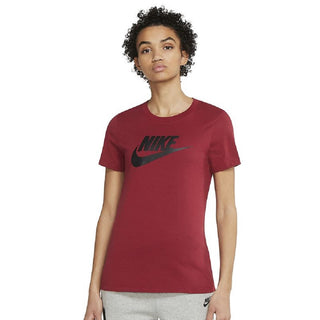 Nike Women's Sportswear Cotton Logo T-Shirt Red Size Large