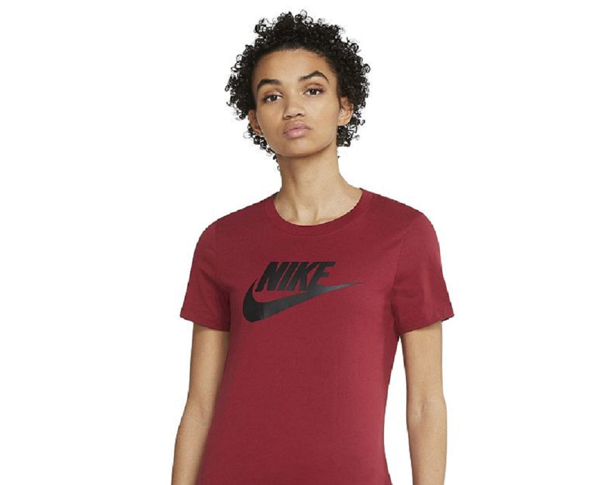 Nike Women's Sportswear Cotton Logo T-Shirt Red Size Large