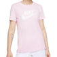 Nike Women's Sportswear Cotton Logo T-Shirt Pink Size Small