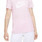 Nike Women's Sportswear Cotton Logo T-Shirt Pink Size Medium