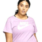 Nike Women's Sportswear Essential Graphic Tee Pink Size 3X