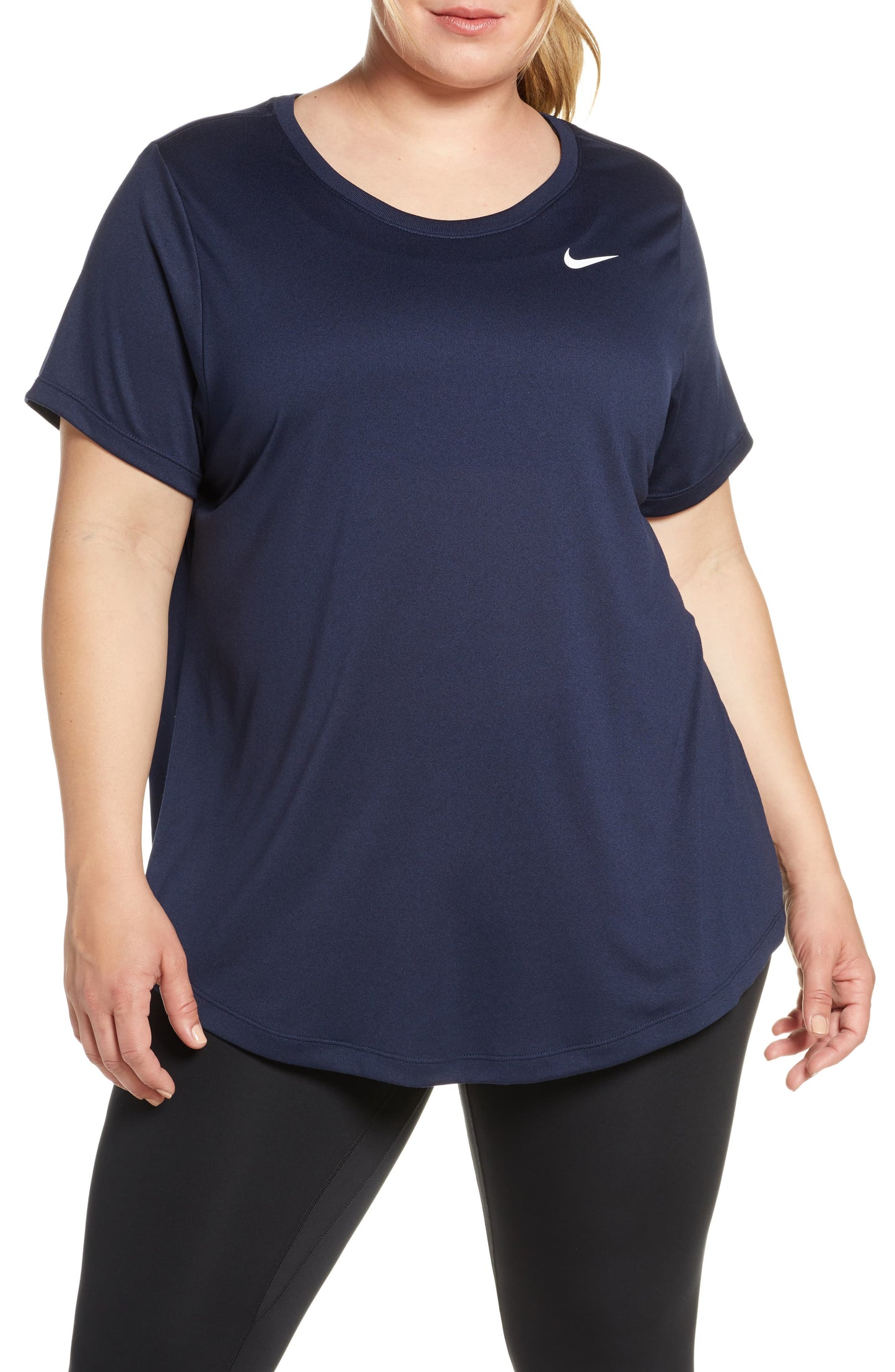 Nike Women's Plus Dry Legend Training Top Blue Size 1X