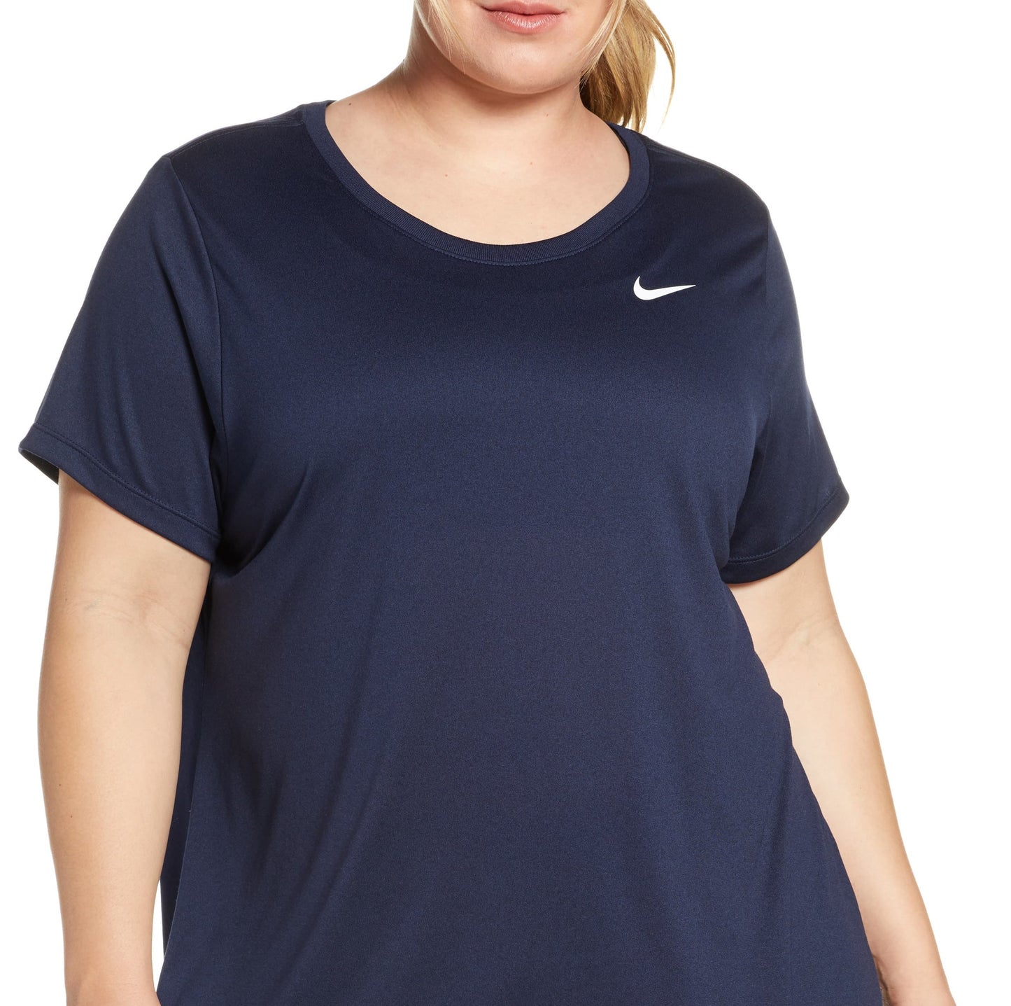 Nike Women's Plus Dry Legend Training Top Blue Size 1X