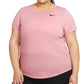 Nike Women's Plus Dry Legend Training Top Pink Size 2X